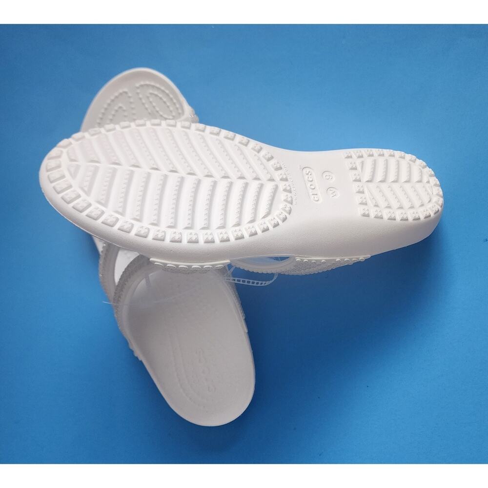 NWT Crocs Womens Kadee II Jewels Sandals Size 9 White Diamante Embellishments. - Picture 5 of 7